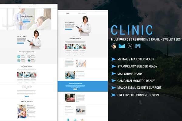 CLINIC – Multipurpose Responsive Email Template Best Clinic email templates for professionals