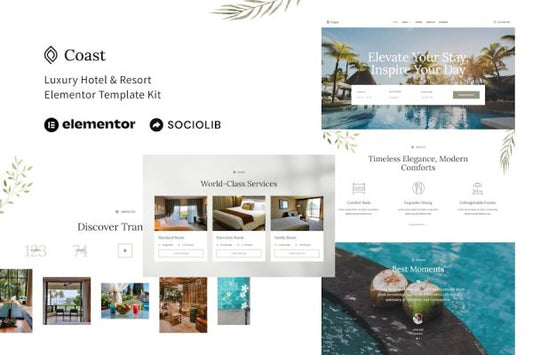 Coast – Luxury Hotel & Resort Elementor Template Kit
