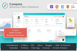Compass Bootstrap 4 multipurpose Admin Template Admin Bundle for Hospital RealEstate eCommerce and more