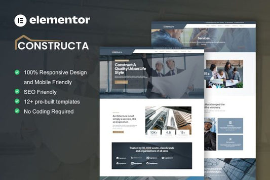 Constructa – Construction & Building Elementor Pro Template Kit