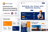 Contrage – Contractor and Construction Building Elementor Template Kit