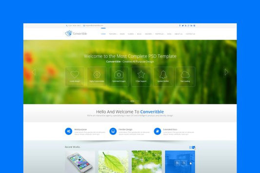 Convertible – Responsive HTML5 Template Multi-concept Template