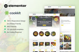Cookkit – Food Recipe & Nutrition Service Elementor Pro Template Kit