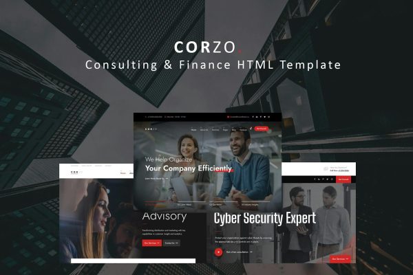 Corzo – Consulting & Finance HTML Template Resposnive,business,agency