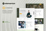 Confins ? Business & Finance Consulting Elementor Template Kit
