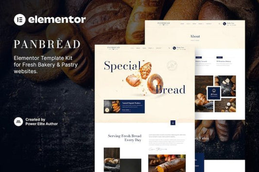 Panbread ? Fresh Bakery & Pastry Elementor Template Kit