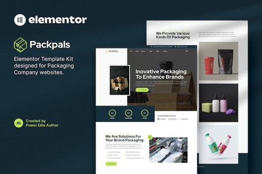 Packpals ? Packaging Company Elementor Template Kit