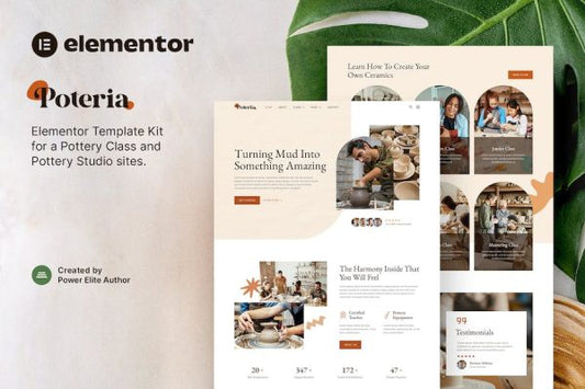 Poteria ? Pottery Class & Studio Elementor Template Kit