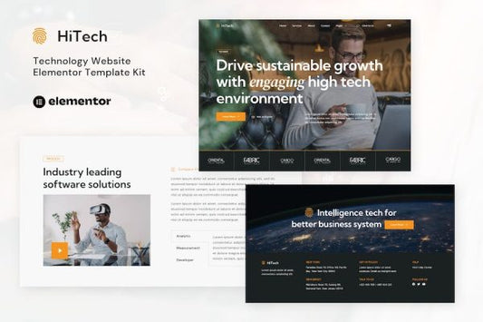 HiTech – IT Solutions & Services Elementor Template Kit