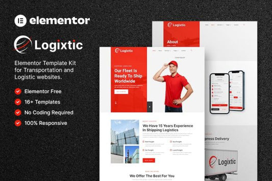 Logixtic ? Transportation & Logistic Elementor Template Kit