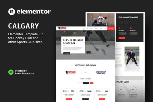 Calgary ? Hockey Team & Sports Club Elementor Template Kit