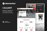 Calgary ? Hockey Team & Sports Club Elementor Template Kit
