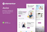 Aevine ? Creative Portfolio & Agency Elementor Template Kit