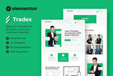 Tradex ? Stock Advisor & Investment Elementor Template Kit