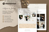 Alycia & Jevan ? Wedding Invitation & RSVP Elementor Template Kit