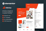 Adviza ? Immigration & Visa Consulting Elementor Template Kit