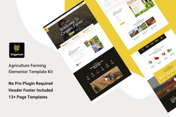 Orgarium – Agriculture Organic Farming Template Kit