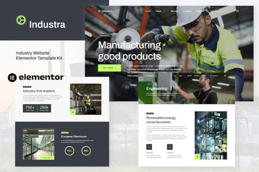 Industra – Industry & Manufacturing Elementor Template Kit