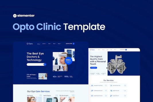 Opto ? Eye Care Center Elementor Pro Template Kit
