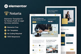 Notaria ? Notary Public & Legal Services Elementor Template Kit