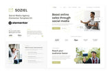 Soziel – Social Media Agency Elementor Template Kit