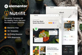 Nutrifit ? Healthy Food & Nutrition Coach Elementor Template Kit