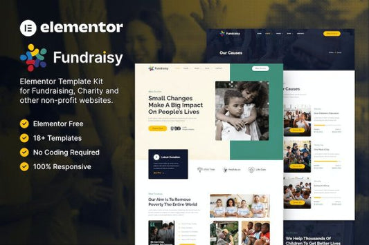 Fundraisy ? Charity & Fundraising Elementor Template Kit