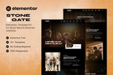 Stonegate ? Music Band & Musician Elementor Template Kit