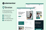 Grotax ? Tax Advisor & Consulting Firm Elementor Template Kit