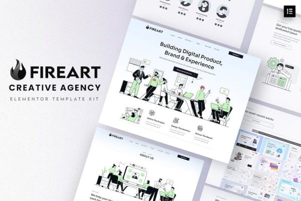 Fireart – Creative Agency Elementor Template Kit