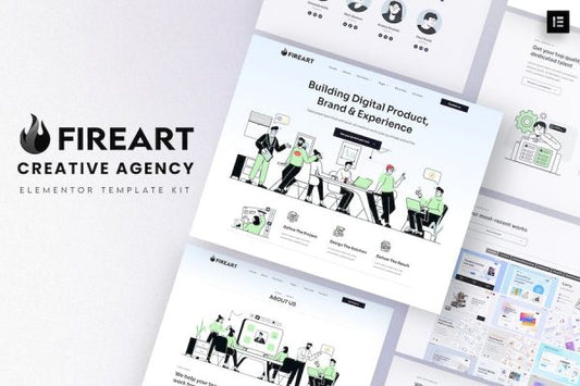Fireart – Creative Agency Elementor Template Kit