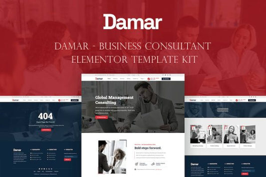 Damar – Business Consultant Elementor Template Kit