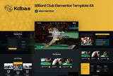 Kdbas – Billiard Club Elementor Template Kit