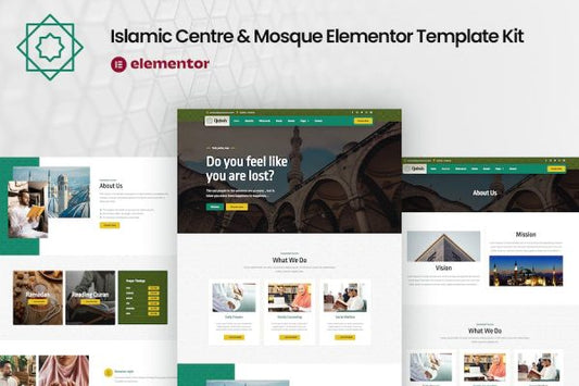 Qubsh – Islamic Centre & Mosque Elementor Template Kit