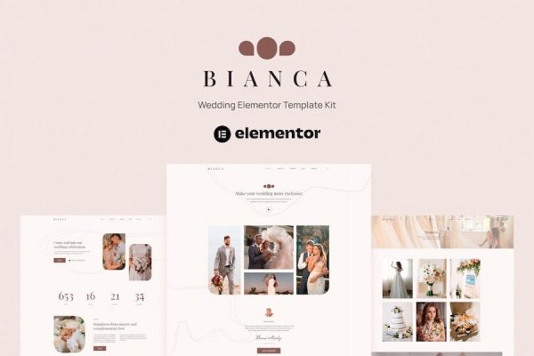 Bianca – Wedding Elementor Template Kit