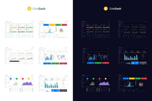 Cryptocurrency Dashboard Admin Template – Coindash Multi-purpose admin template you can use for crypto currency admin pages or any other service