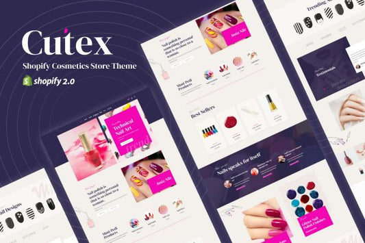 Cutex - Shopify Cosmetics Store Theme Beauty-cosmetic,skincare products,accessories,nail coloring,Nail art,Nail Jewelry,Nail Business shop