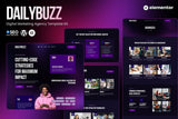 DailyBuzz – Digital Agency Elememtor Template Kit