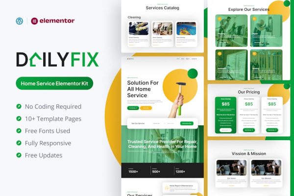 Dailyfix – Home Service Elementor Template Kit