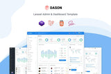 Dason – Laravel Admin & Dashboard Template Dason Laravel is a beautiful admin template built with Laravel 9, Bootstrap ^5.1.0, and webpack.