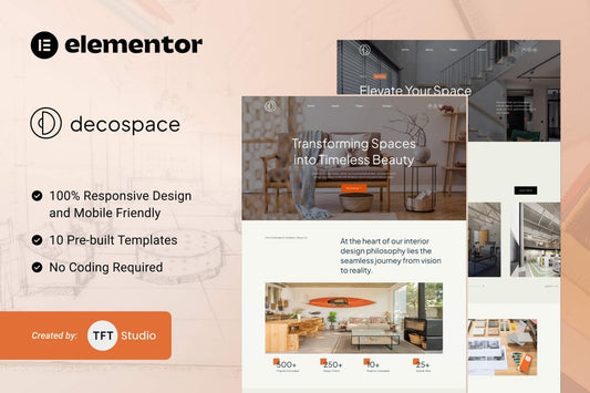 Decospace – Sleek Home Decor Elementor Template Kit