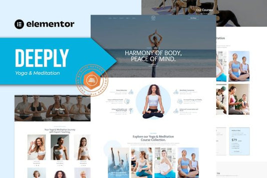 Deeply – Yoga & Meditation Elementor Template Kit