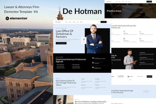 DeHotman – Laywer & Attorney Firm Elementor Template Kit