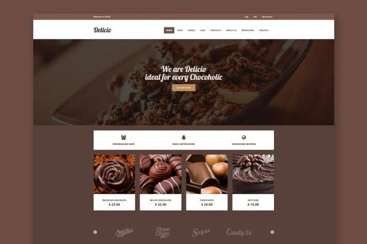 Delicio – Chocolate Shop HTML Template Chocolate Shop