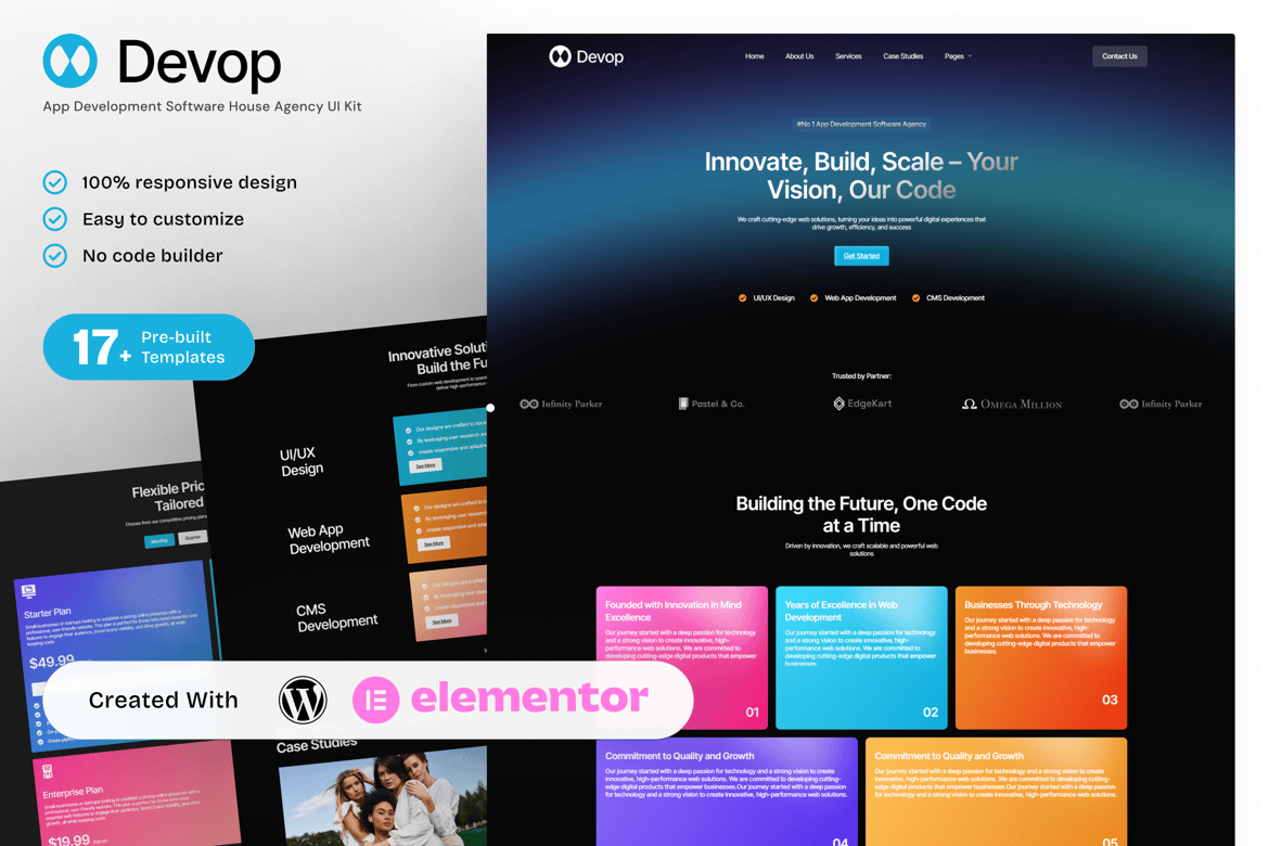 Devop – App Development & Software House Elementor Template Kit
