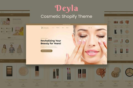 Deyla - Skincare Cosmetics Shopify Theme Skincare and Cosmetics eCommerce Shopify Theme. Makeup, Beauty care, Salon and Massage Spa Websites.