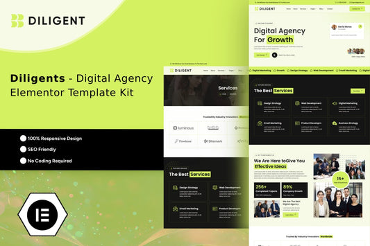 Diligent – Creative Agency & Portfolio Elementor Template Kit