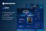 Divin – Diving Club Elementor ProTemplate Kit