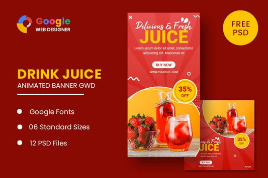 Drink Juice Animated Banner Google Web Designer Drink Juice Animated Banner Google Web Designer