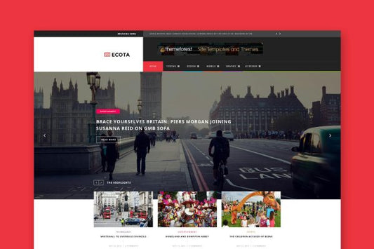 Ecota – Responsive Magazine & News HTML Template Magazine & News Template